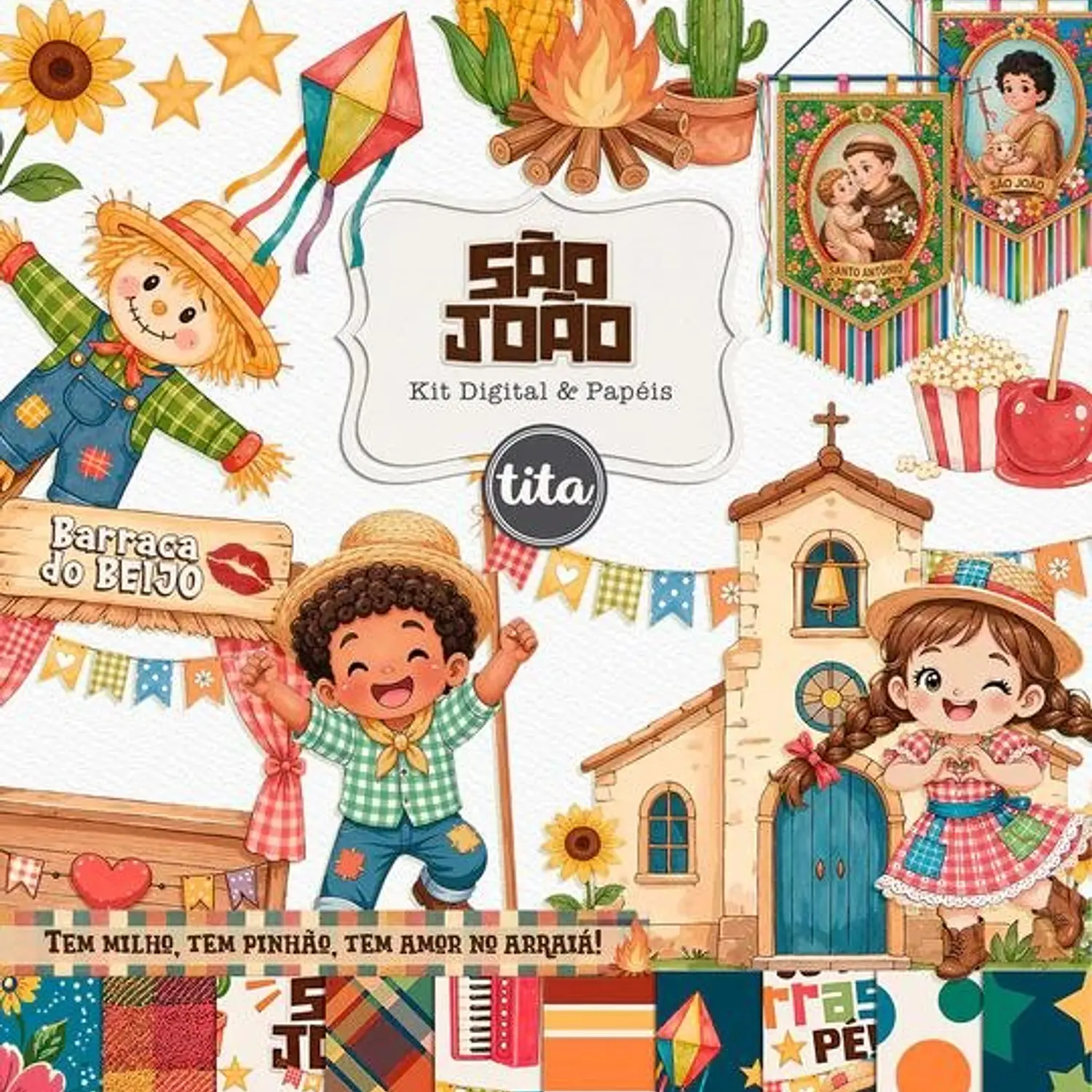 Kit Digital Combo São João + Copa Junina - Tita 3