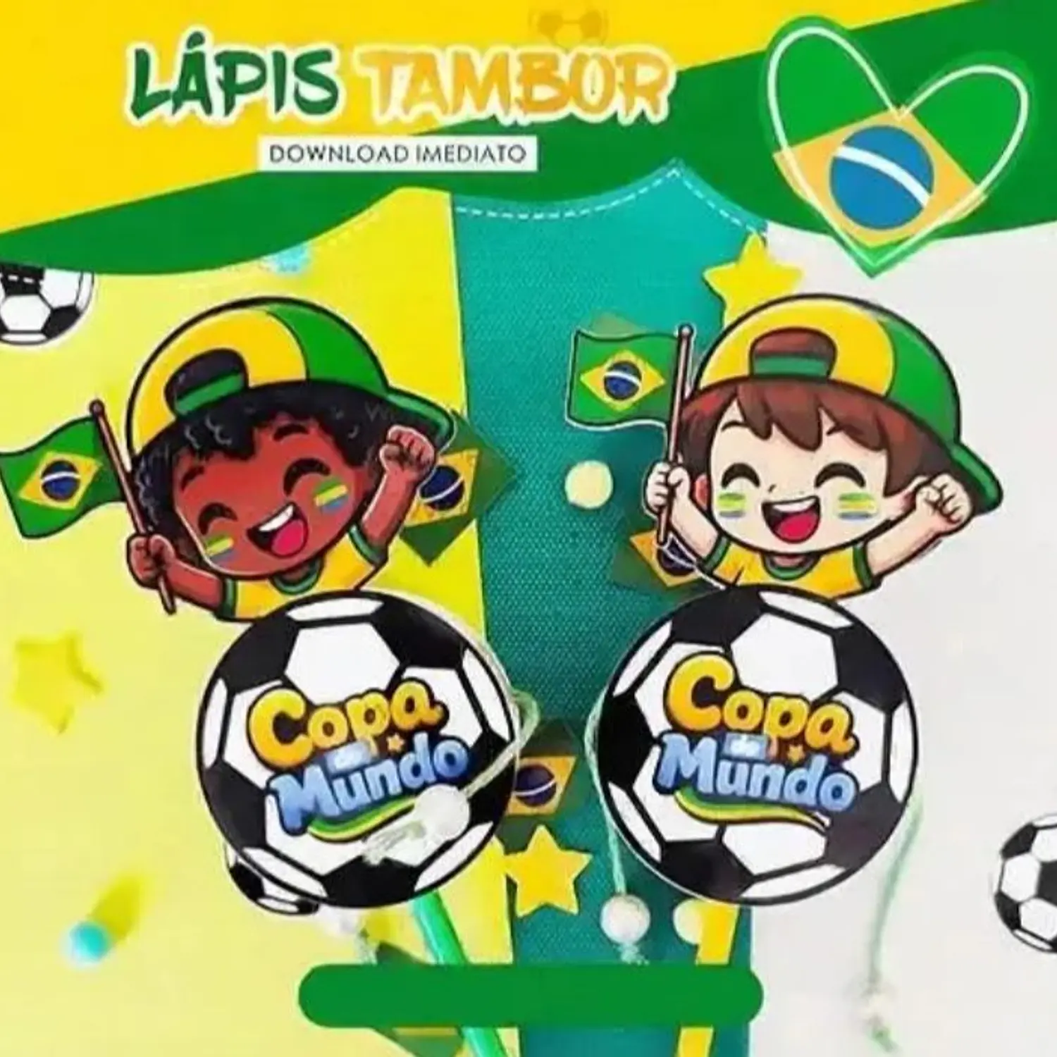Arquivo Lápis Tambor De Mão Copa - Arte Ideia