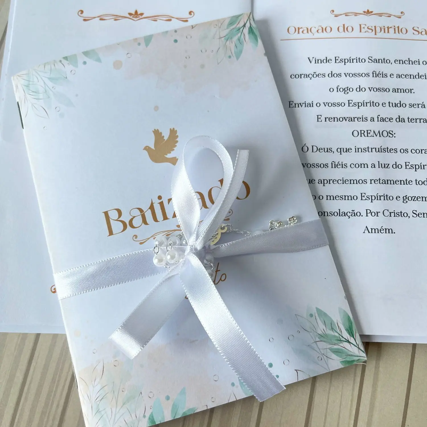 Encadernação Livrinho De Orações Batizado 13 Orações  2