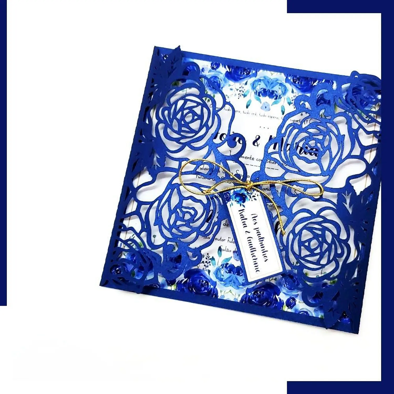 Arquivo Casamento Floral Azul - Pdf e Studio 10