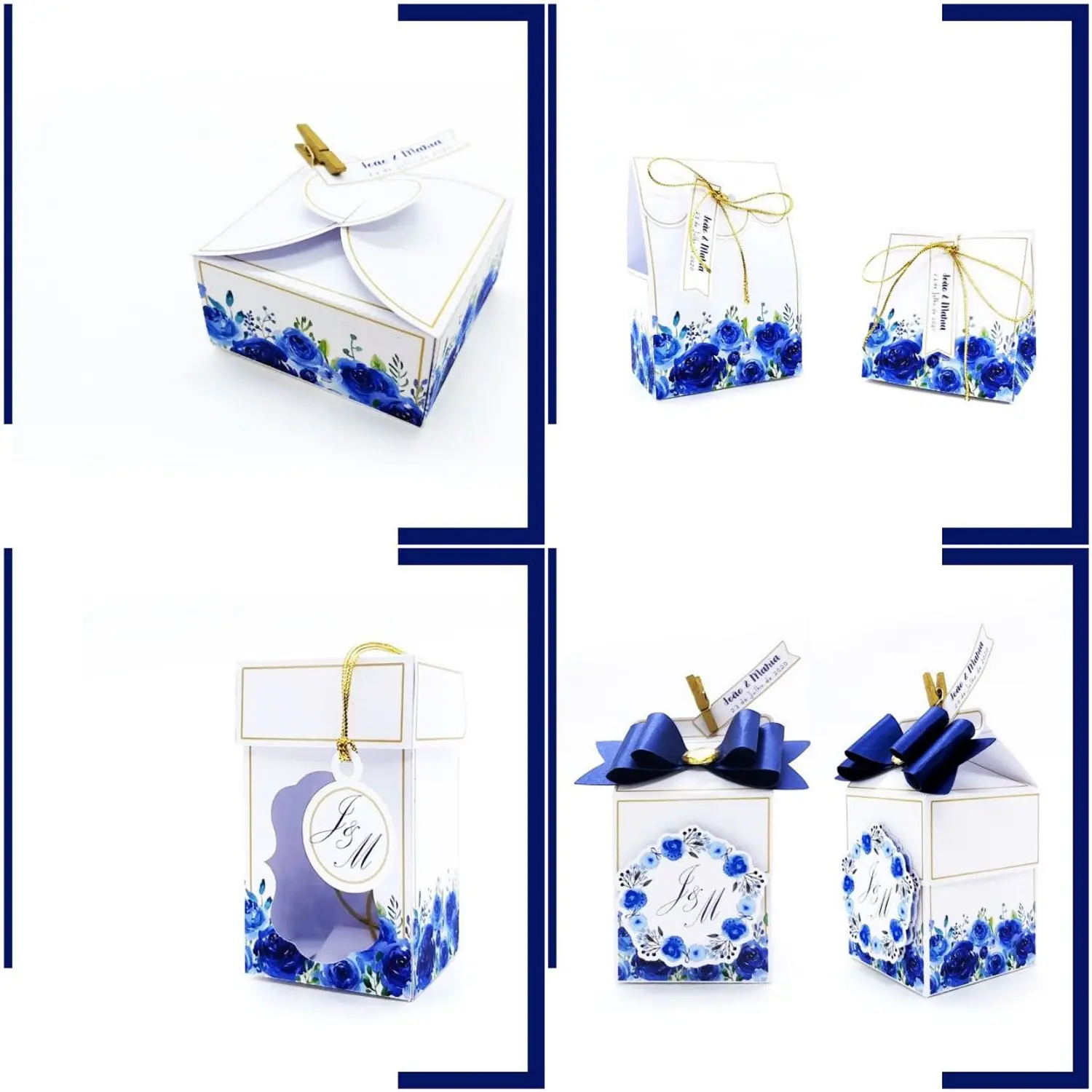 Arquivo Casamento Floral Azul - Pdf e Studio 5