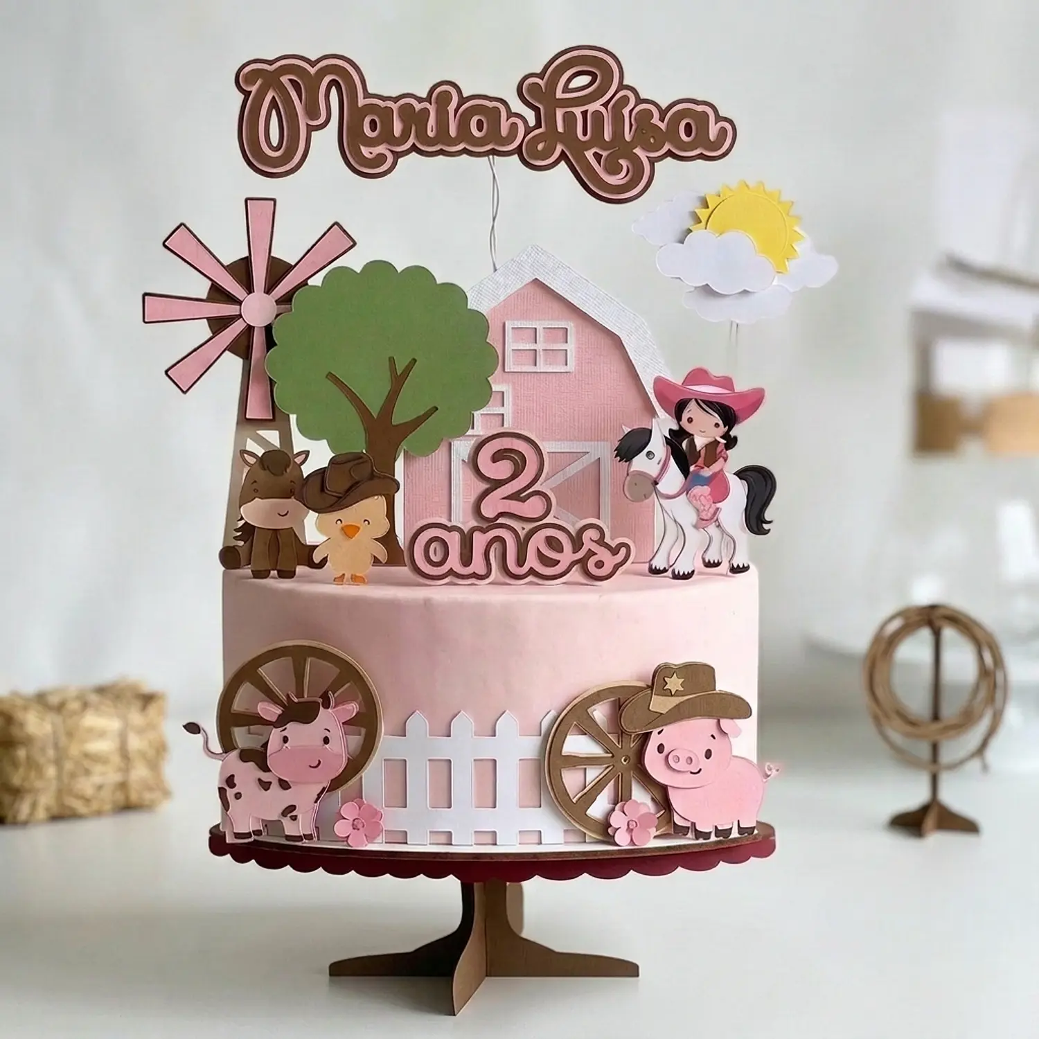 Arquivo Topo Fazendinha Menina Rosa 1