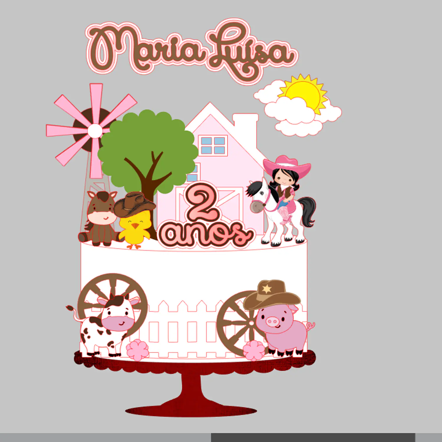 Arquivo Topo Fazendinha Menina Rosa 2