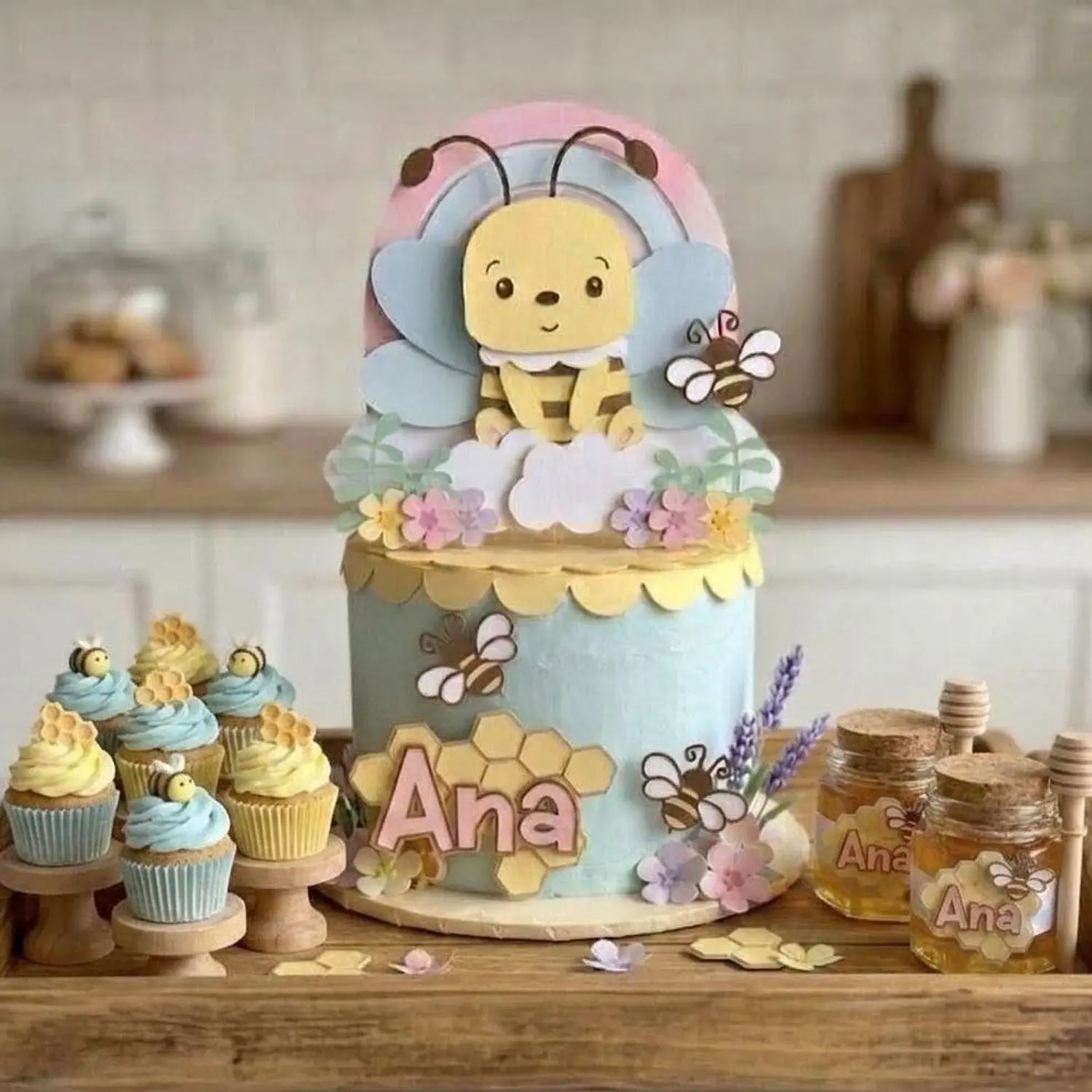 Arquivo Topo Abelha Cute Camadas
