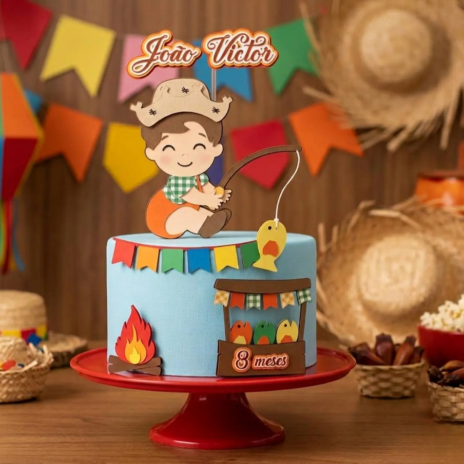 Arquivo Topo Bebê Menino Pescaria - Festa Junina  1