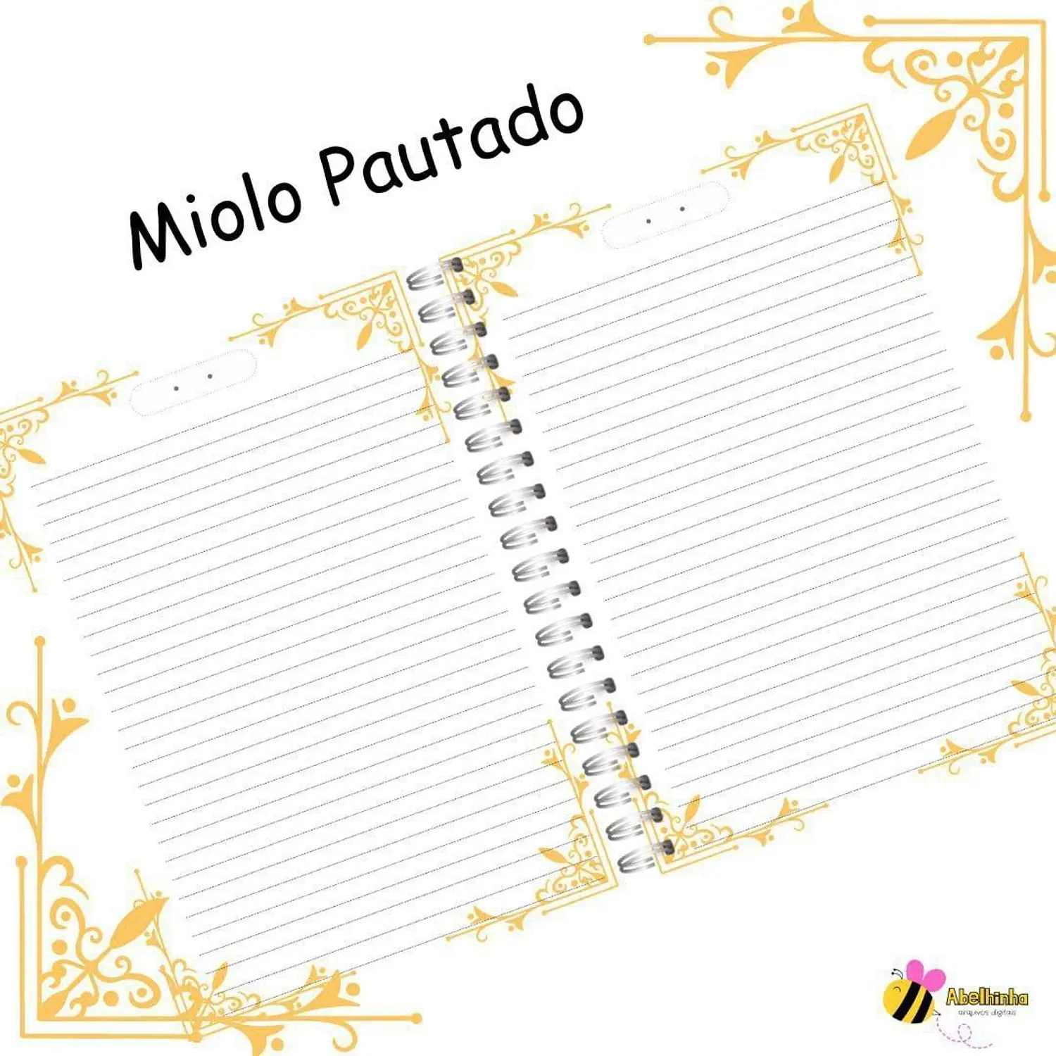 Encadernação Caderno Catequese - Abelhinha 3