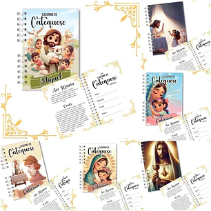 Encadernação Caderno Catequese - Abelhinha