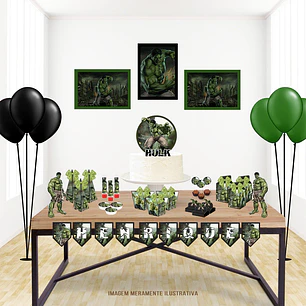 Arquivo Kit Só Um Bolinho Hulk - Pdf e Studio