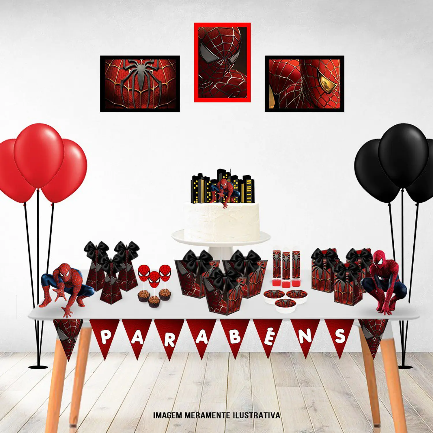 Arquivo Kit Só Um Bolinho Homem Aranha - Pdf e Studio