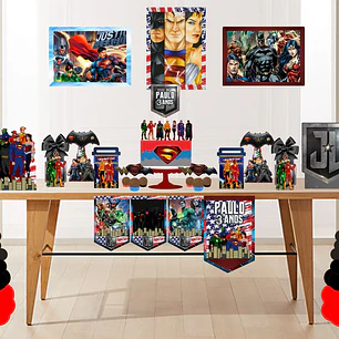 Arquivo Kit Só Um Bolinho Liga Da Justiça - Pdf e Studio