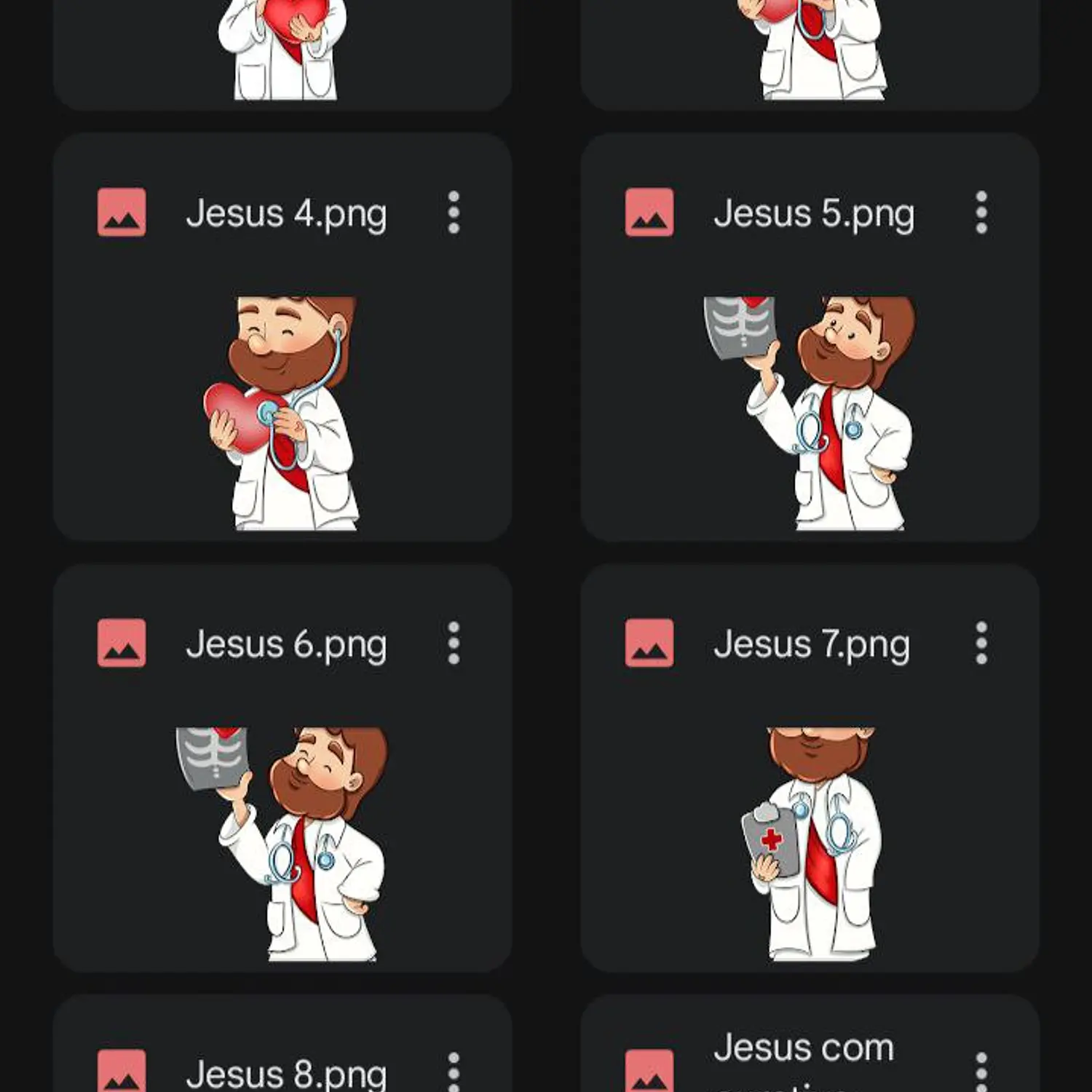 Kit Digital Jesus Médico dos Médicos  - Png 5
