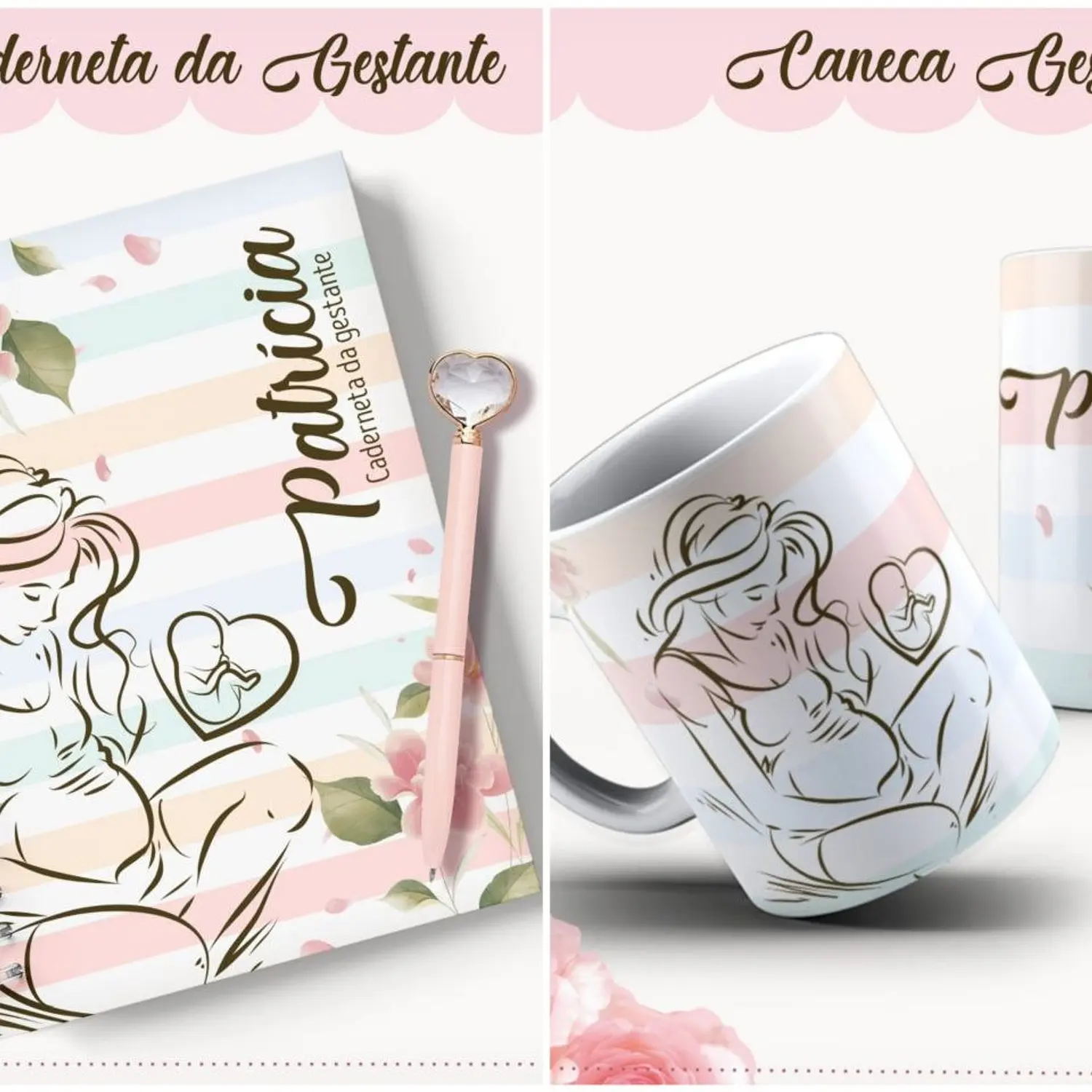 Encadernação Kit Caderneta Da Gestante - Lina Criativa 4