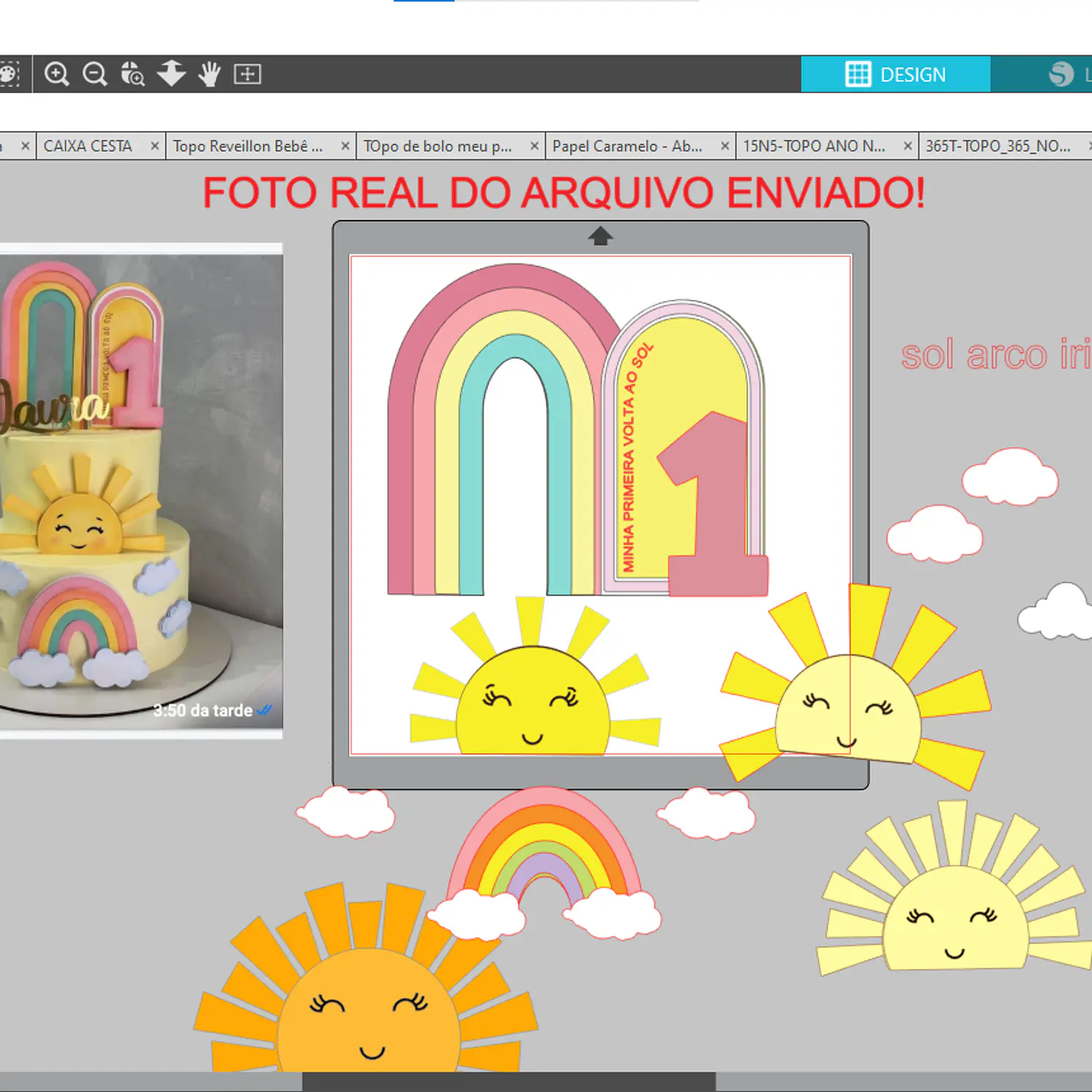 Arquivo Topo Volta ao Sol Painel Cute - Studio 2