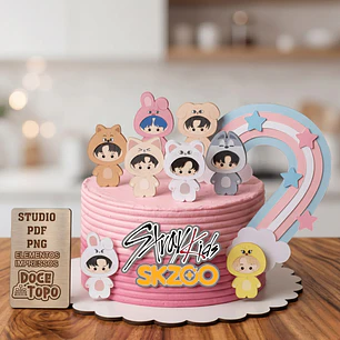 Arquivo Topo Stray Kids Skzoo - Pdf e Studio - Doce topo