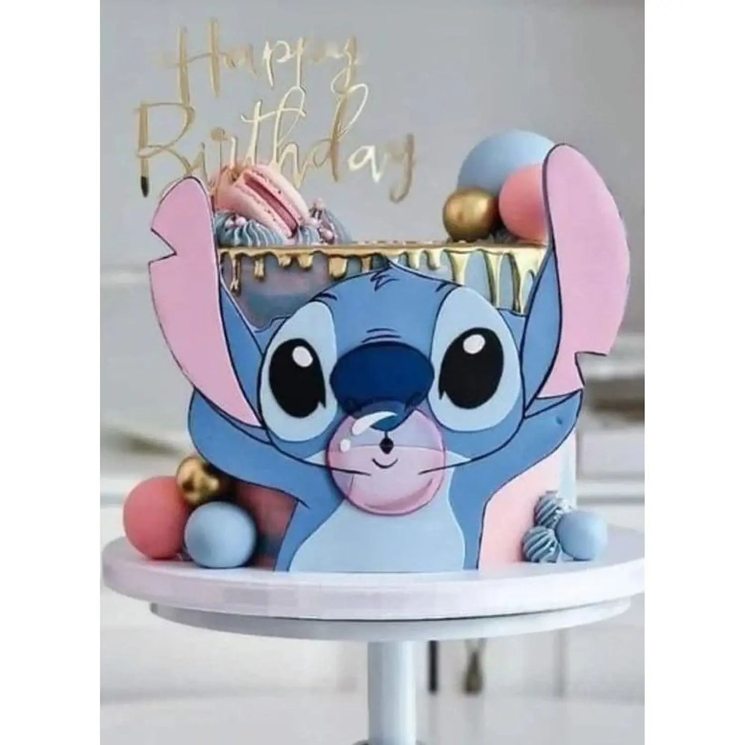 Arquivo Topo Stitch Chiclete Happy Birthday 1