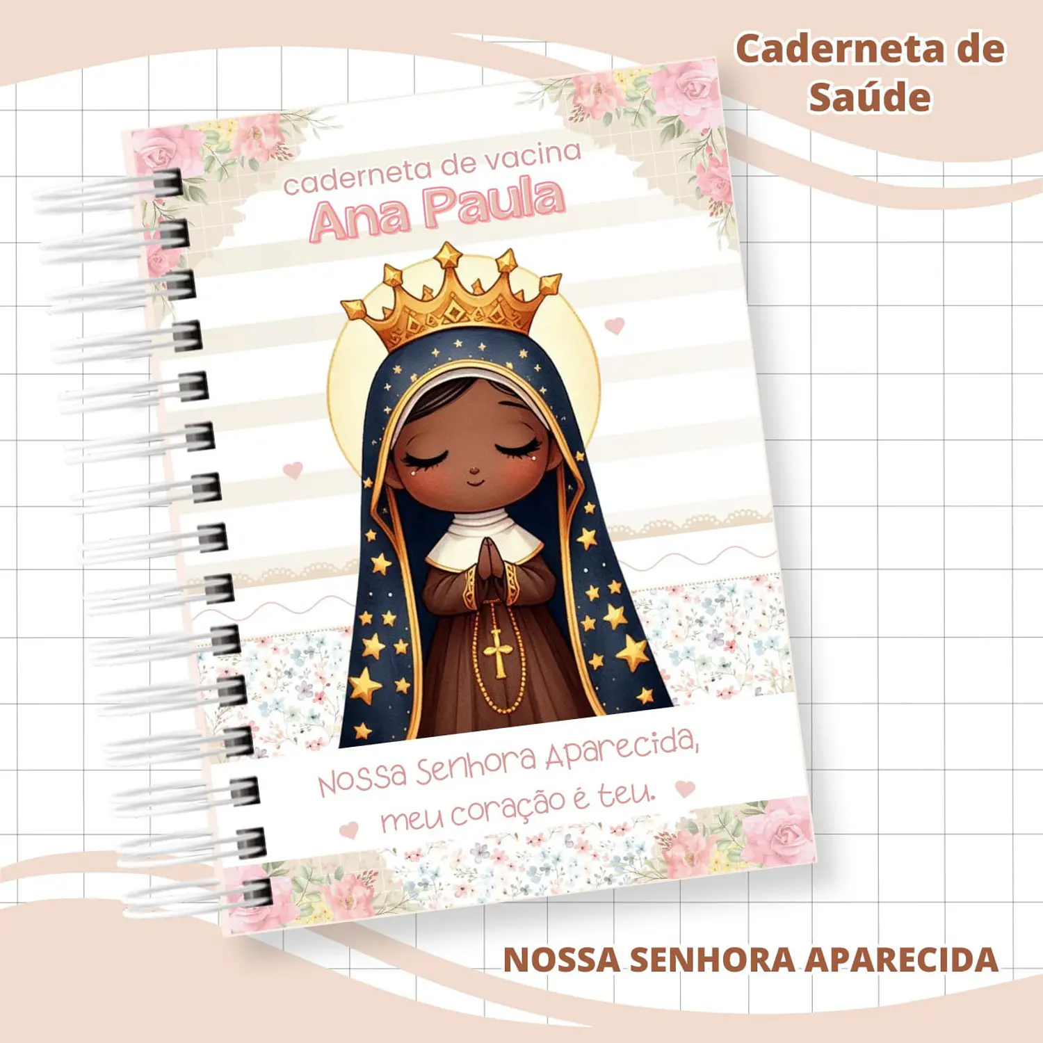 Encadernação Caderneta de Saúde Nossa Senhora Aparecida 1