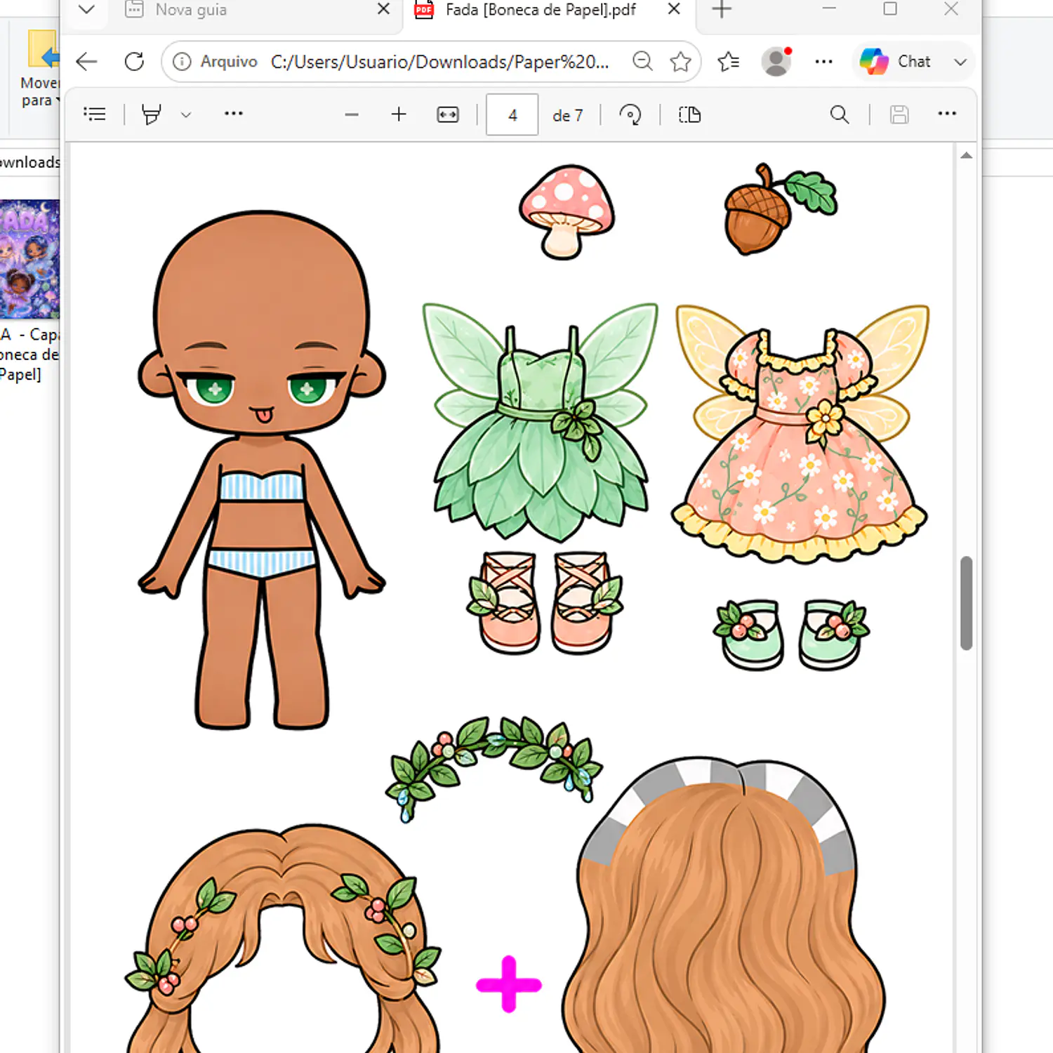 Arquivo Pack Bonecas De Papel - Pdf 4