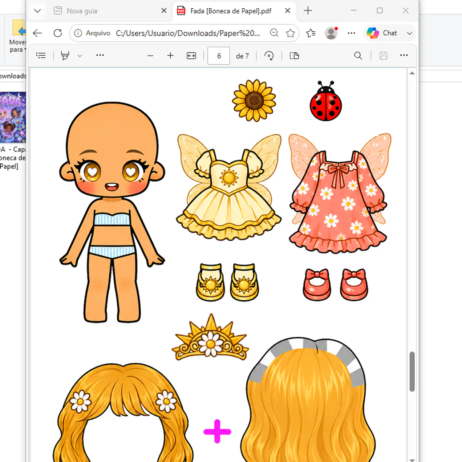 Arquivo Pack Bonecas De Papel - Pdf 5