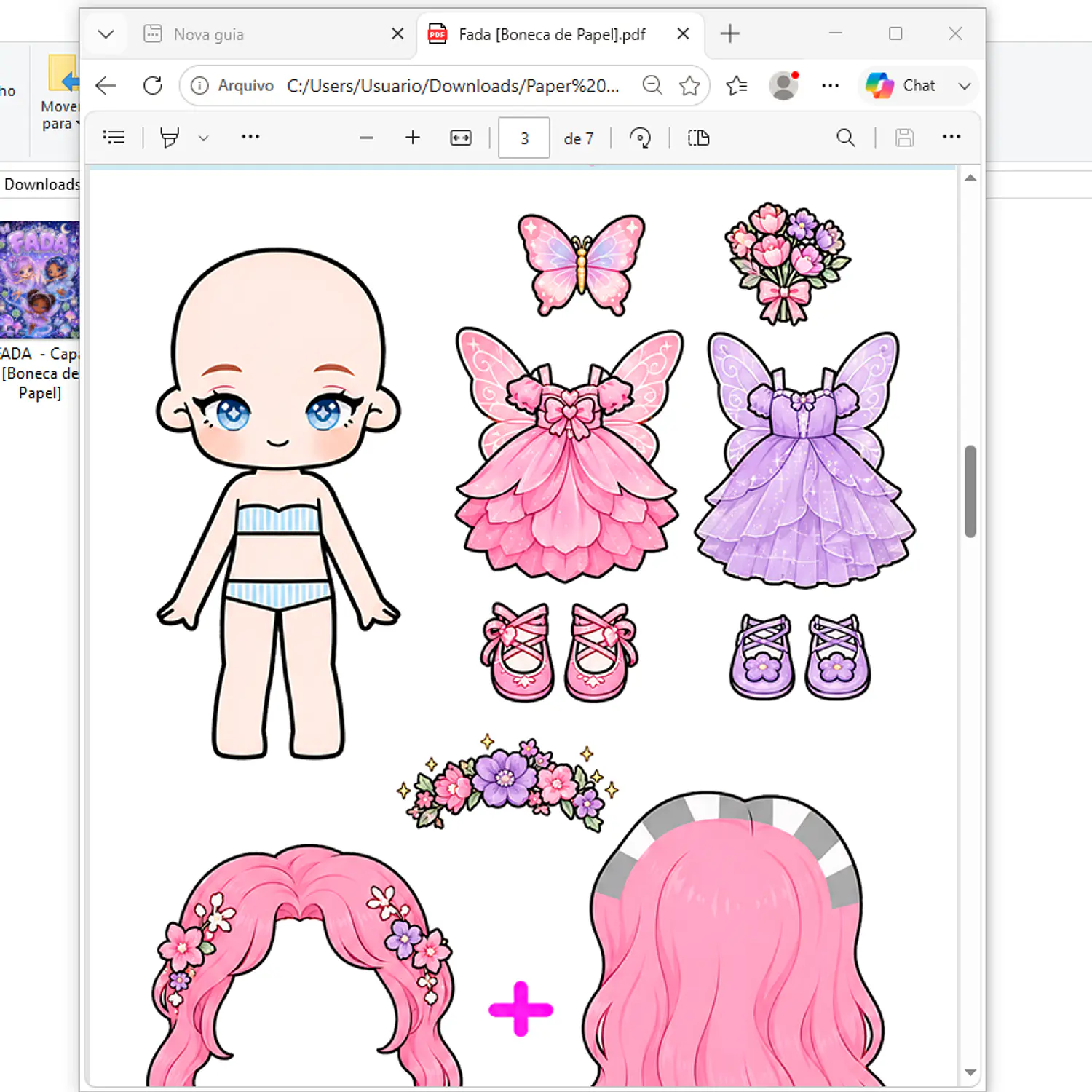 Arquivo Pack Bonecas De Papel - Pdf 6