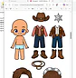 Arquivo Pack Bonecas De Papel - Pdf - Thumbnail 8