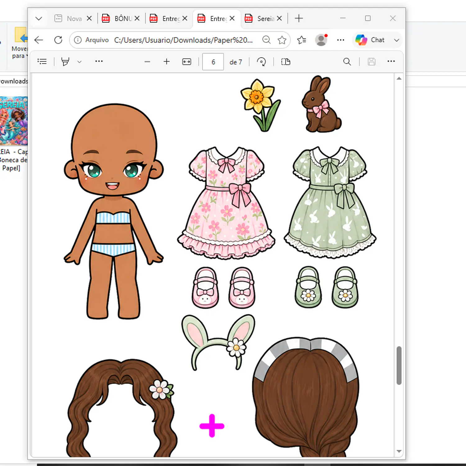 Arquivo Pack Bonecas De Papel - Pdf 10