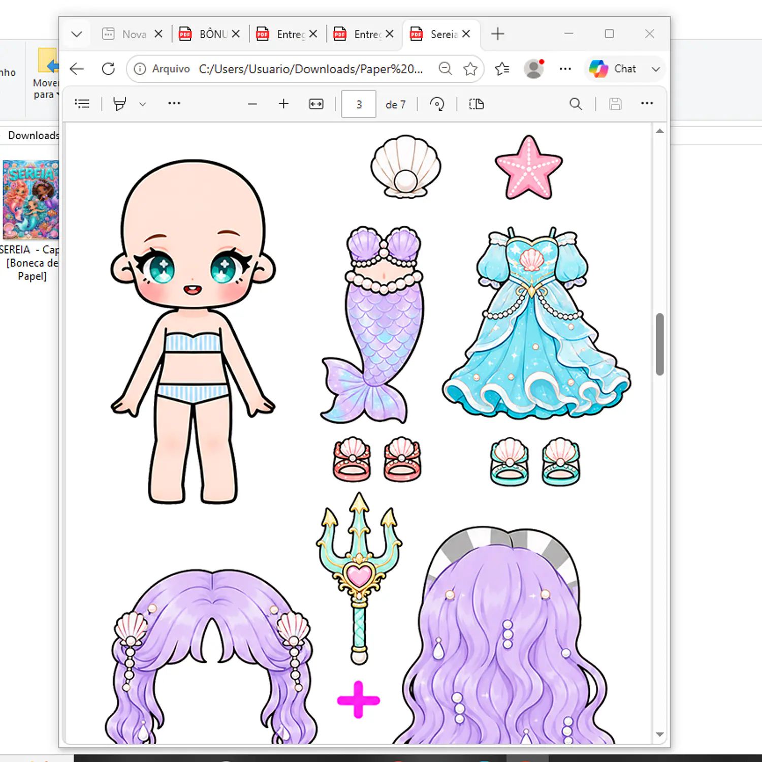 Arquivo Pack Bonecas De Papel - Pdf 3