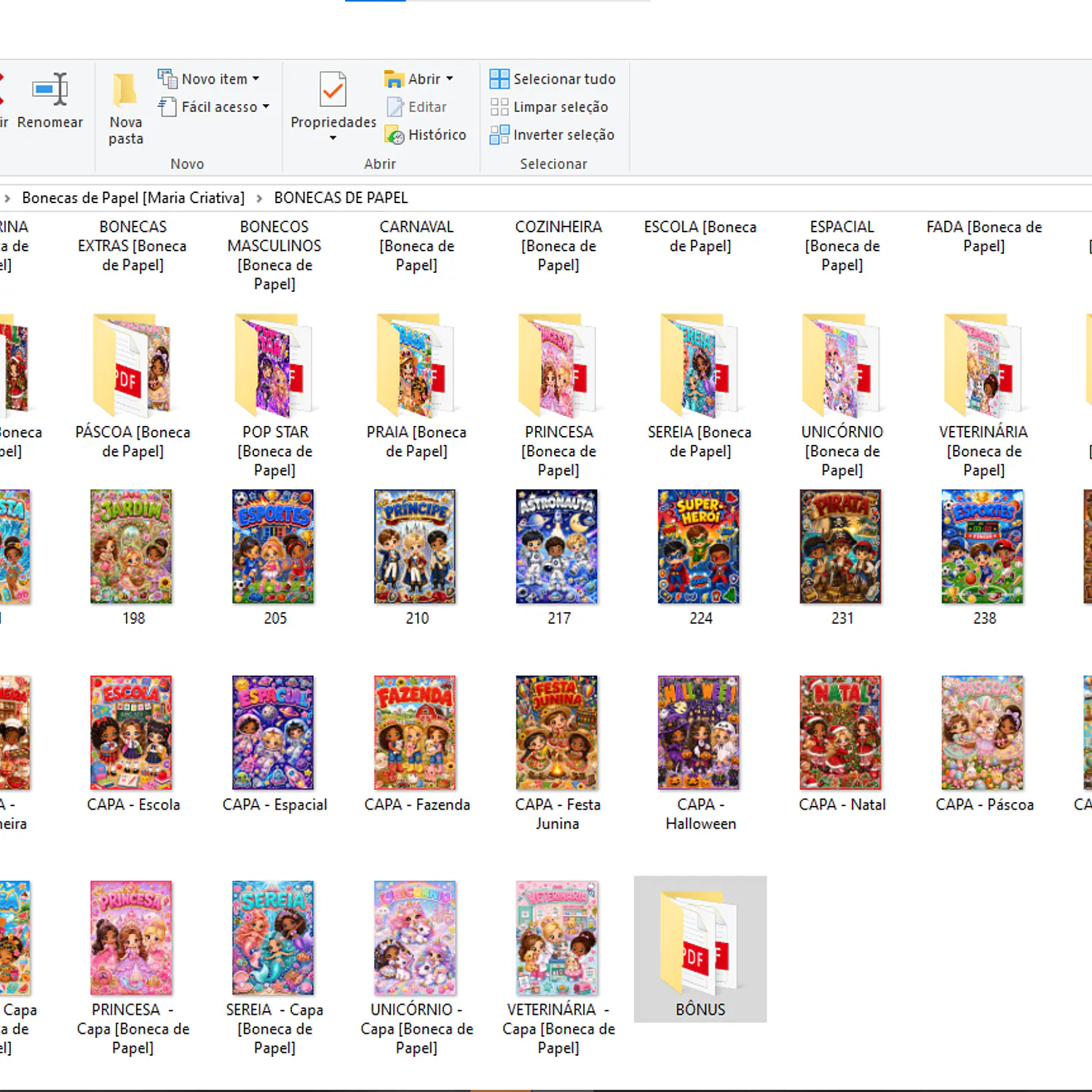 Arquivo Pack Bonecas De Papel - Pdf 2