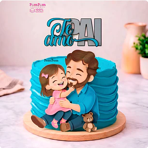 Arquivo Te Amo Pai E Filha - Camadas - PomPom