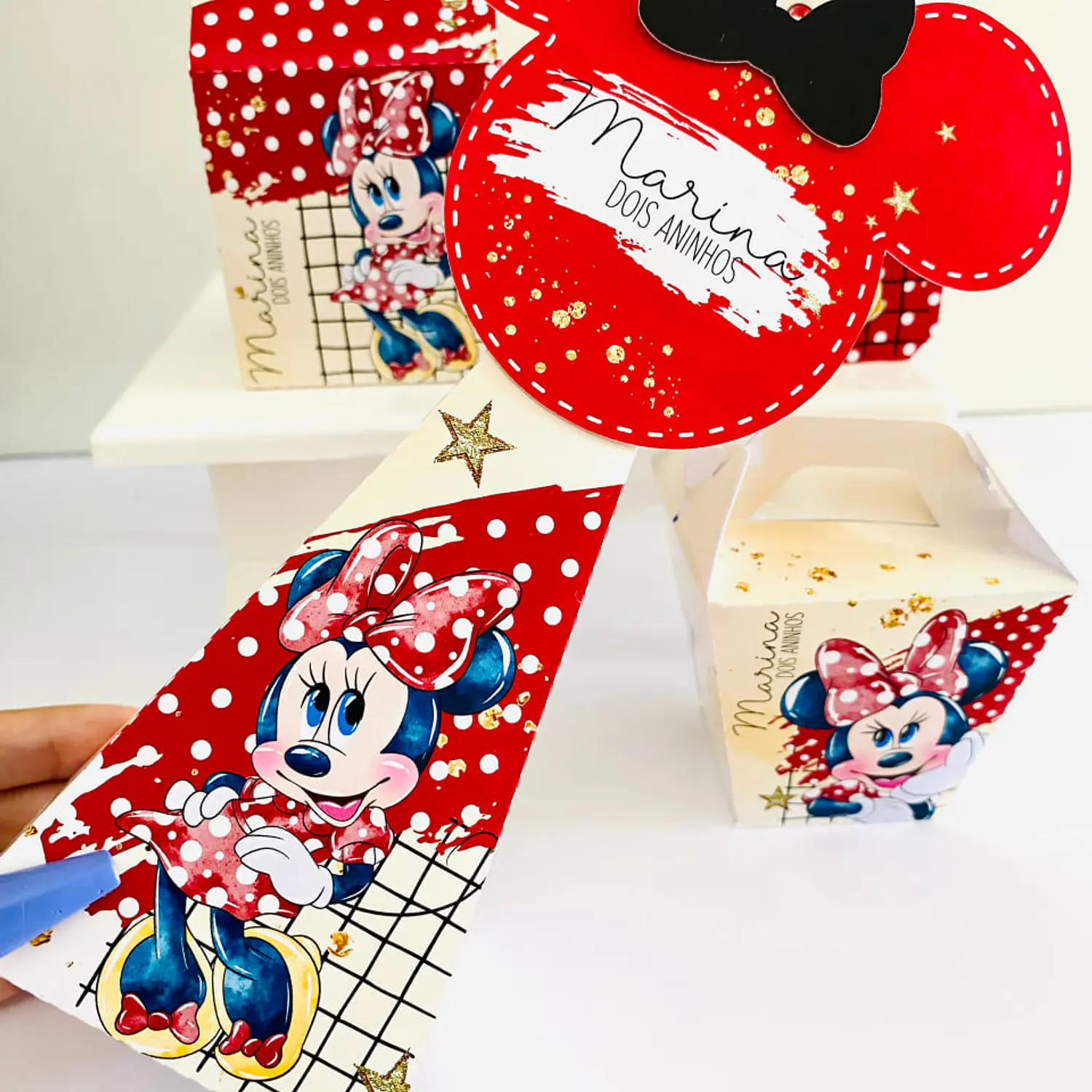 Arquivo Minnie Vermelha Aquarela - Pdf e Studio 4