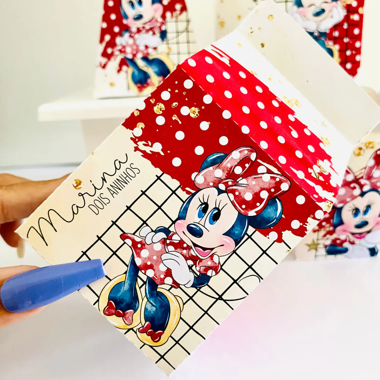 Arquivo Minnie Vermelha Aquarela - Pdf e Studio 2