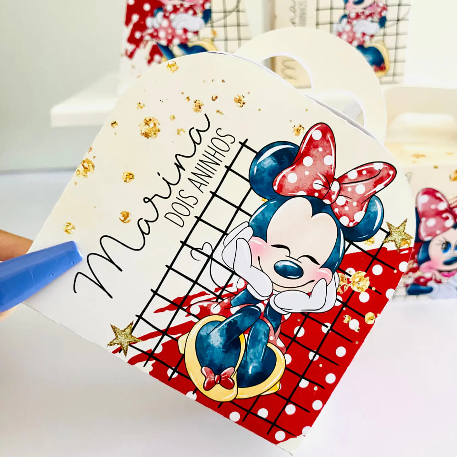 Arquivo Minnie Vermelha Aquarela - Pdf e Studio 3