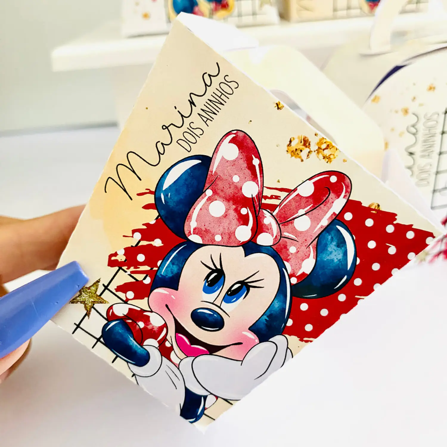 Arquivo Minnie Vermelha Aquarela - Pdf e Studio 5