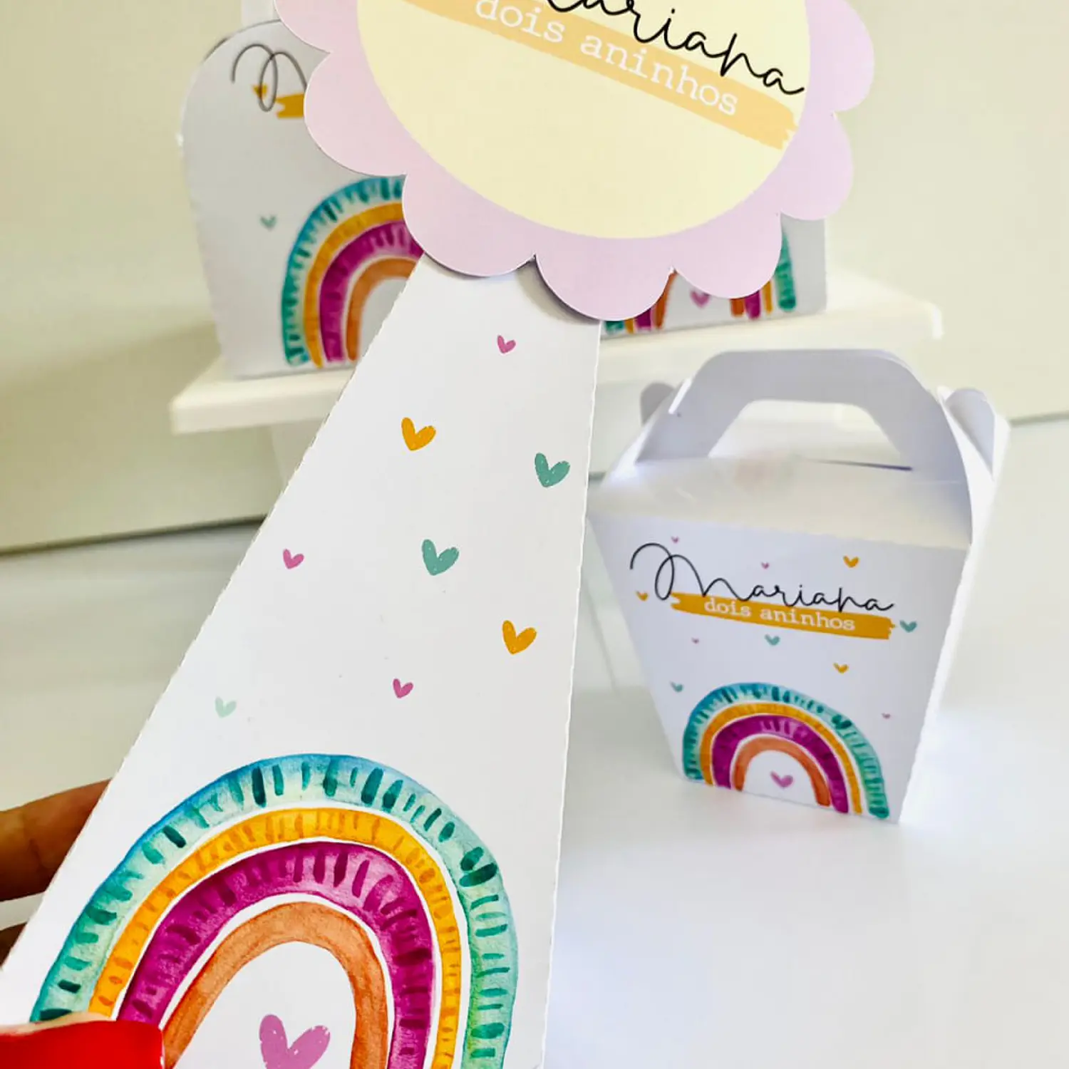 Arquivo Arco Íris Boho Aquarela - Pdf e Studio 2