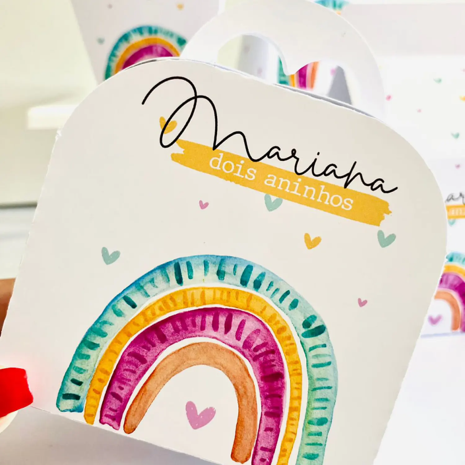 Arquivo Arco Íris Boho Aquarela - Pdf e Studio 4