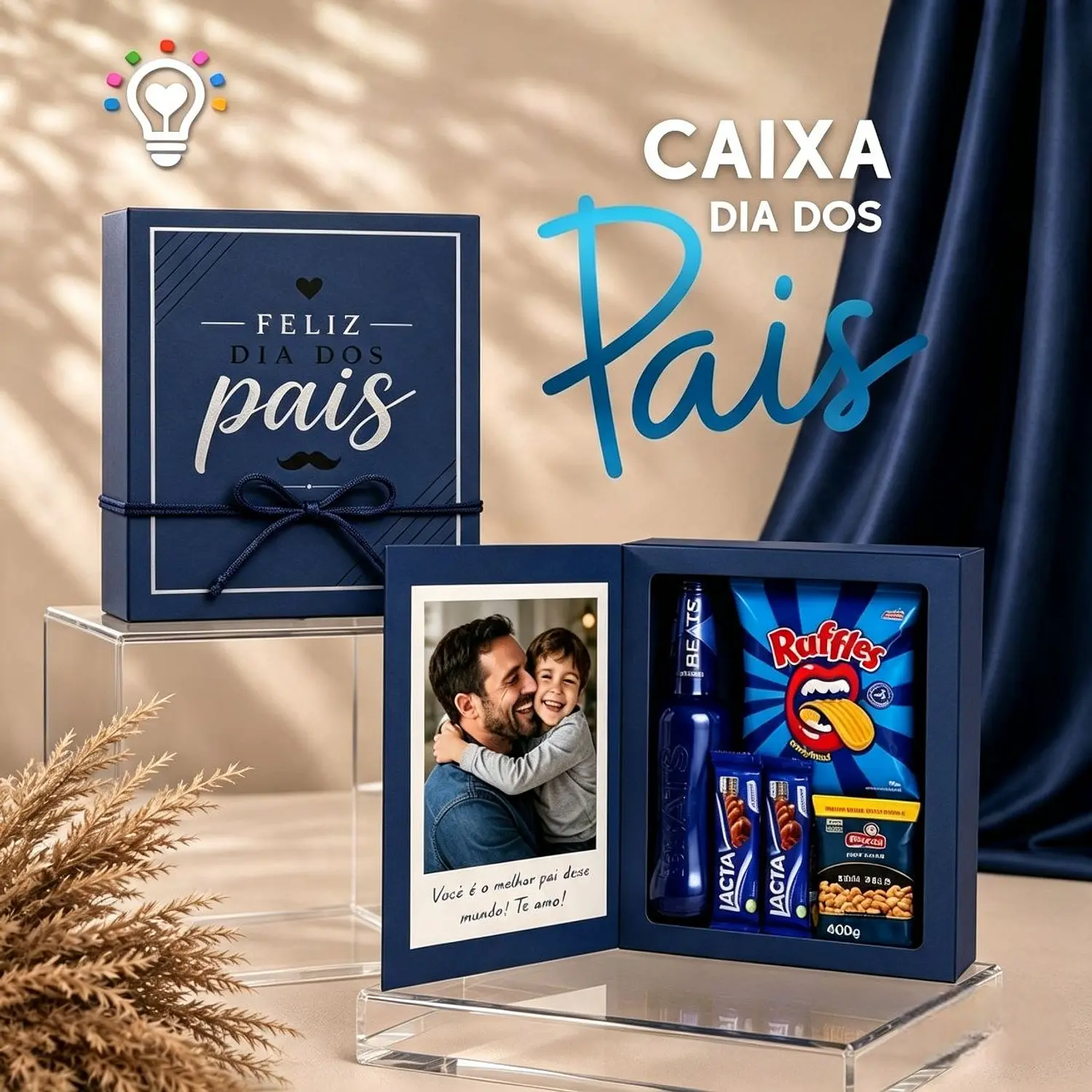 Arquivo Caixa Especial Com Foto - Dia Dos Pais  - Pdf e Studio