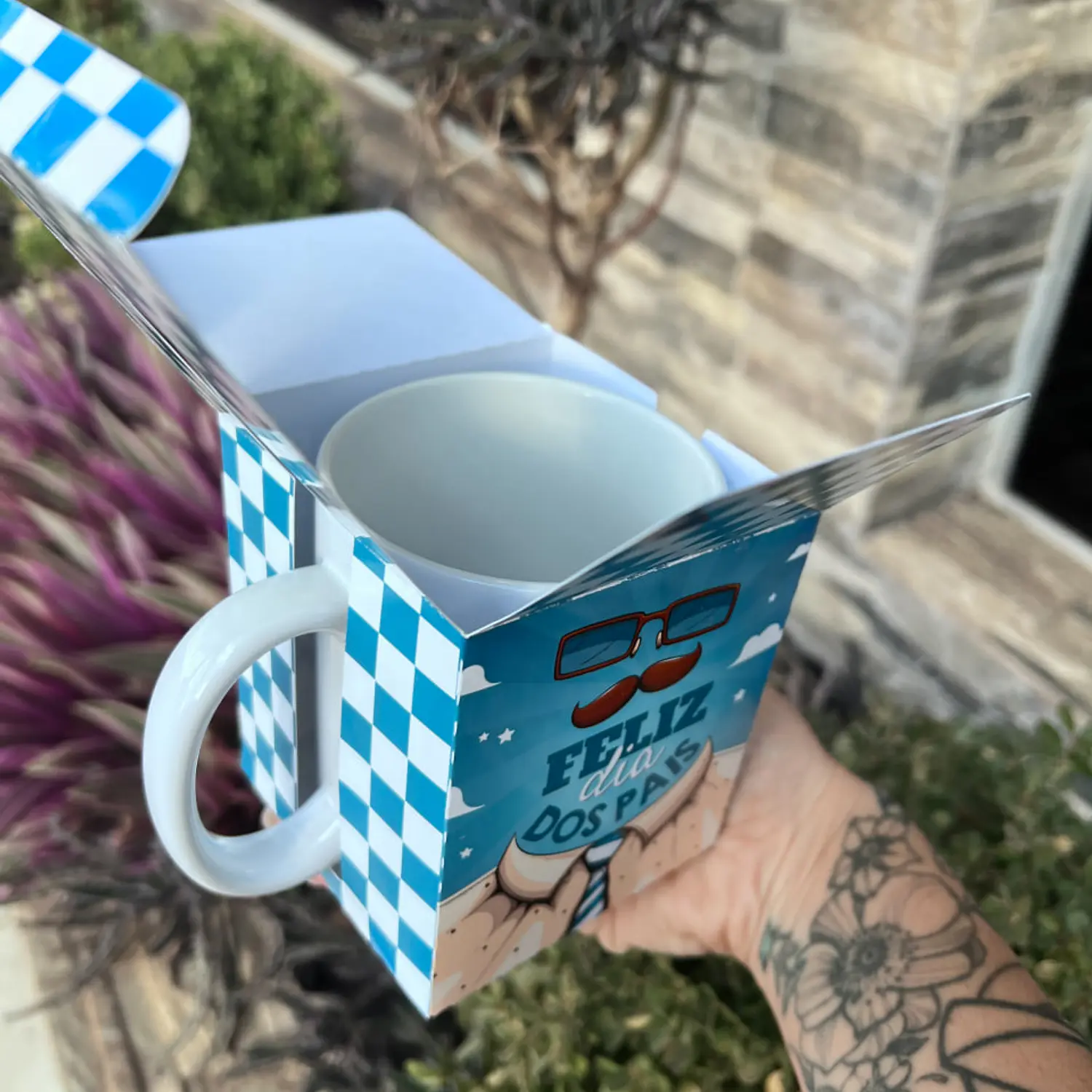 Arquivo Caixa Box Para Caneca Dia Dos Pais - Pdf e Studio 4