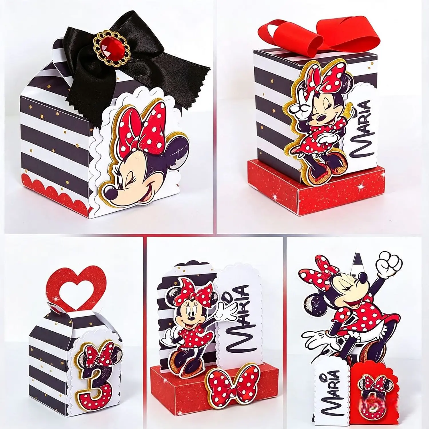 Arquivo Minnie Vermelha Listras Clássicas 1 - Pdf e Studio