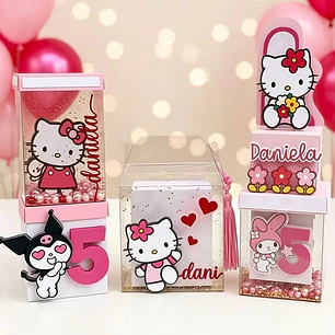 Arquivo Trio De Caixas Acetato Hello Kitty