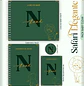 Encadernação Kit Caderneta Safari Verde Elegante - Thumbnail 4