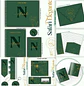 Encadernação Kit Caderneta Safari Verde Elegante - Thumbnail 1