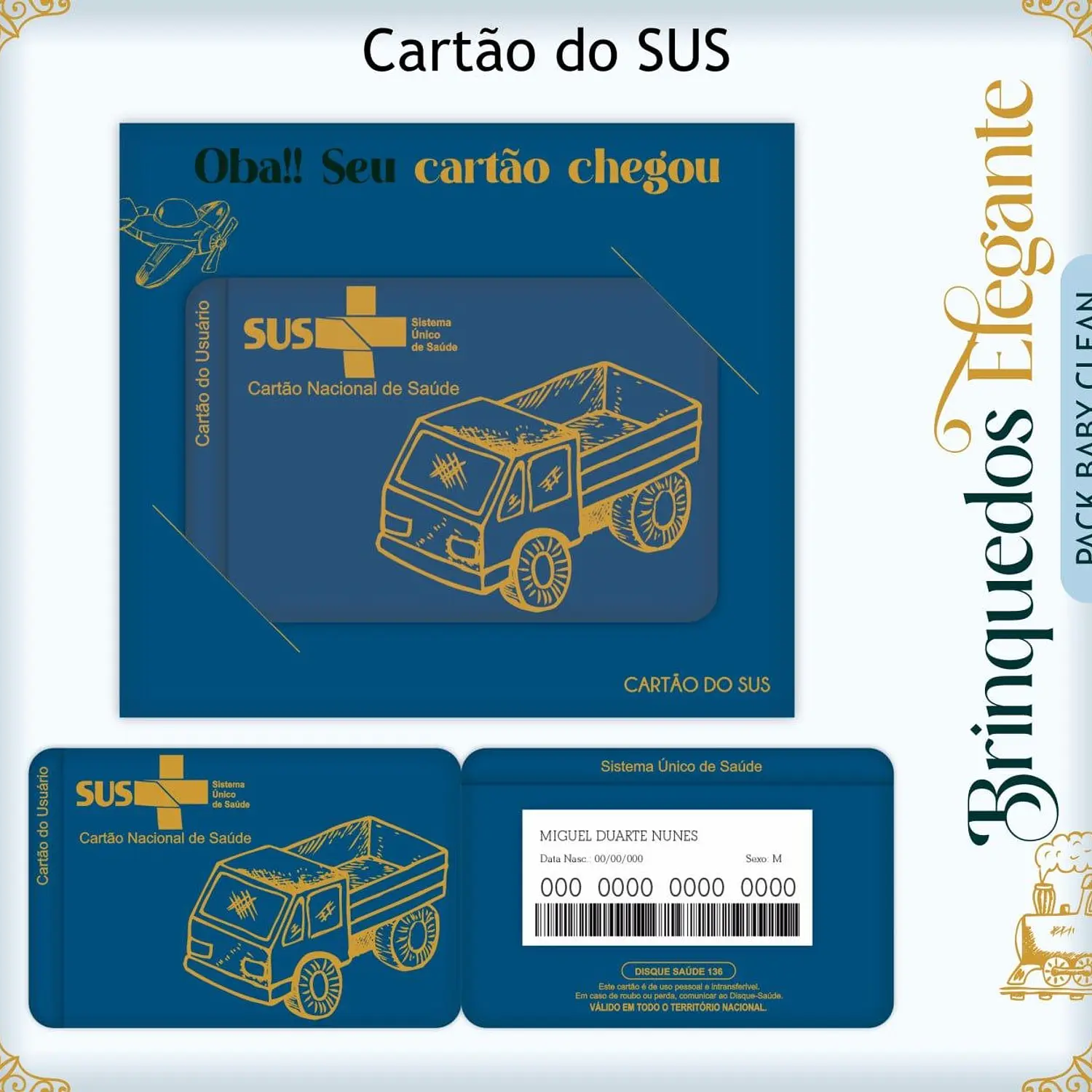 Encadernação Kit Caderneta Brinquedos Elegante Clean 4
