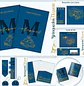 Encadernação Kit Caderneta Brinquedos Elegante Clean - Thumbnail 1
