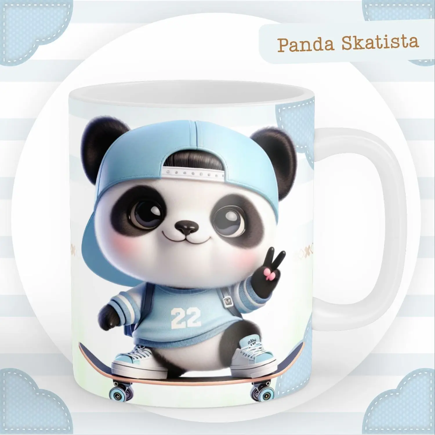 Encadernação Kit Caderneta Panda Skatista - Pamella Vieira 6