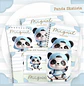 Encadernação Kit Caderneta Panda Skatista - Pamella Vieira - thumbnail 1