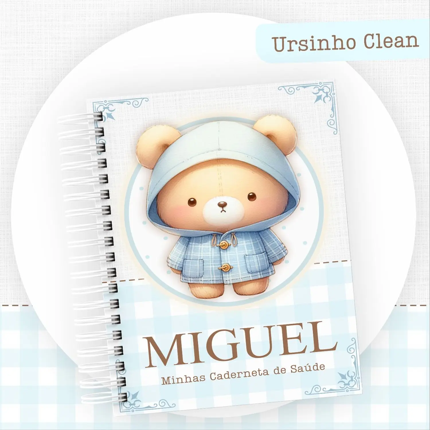 Encadernação Kit Caderneta Ursinho Clean - Pamella Vieira 2