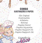 Kit Digital Doceria Da Alice Aquarela - Ilustrações e Papéis - Tita - Thumbnail 2