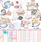 Kit Digital Doceria Da Alice Aquarela - Ilustrações e Papéis - Tita - Thumbnail 1
