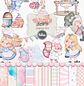 Kit Digital Doceria Da Alice Aquarela - Ilustrações e Papéis - Tita - Thumbnail 9
