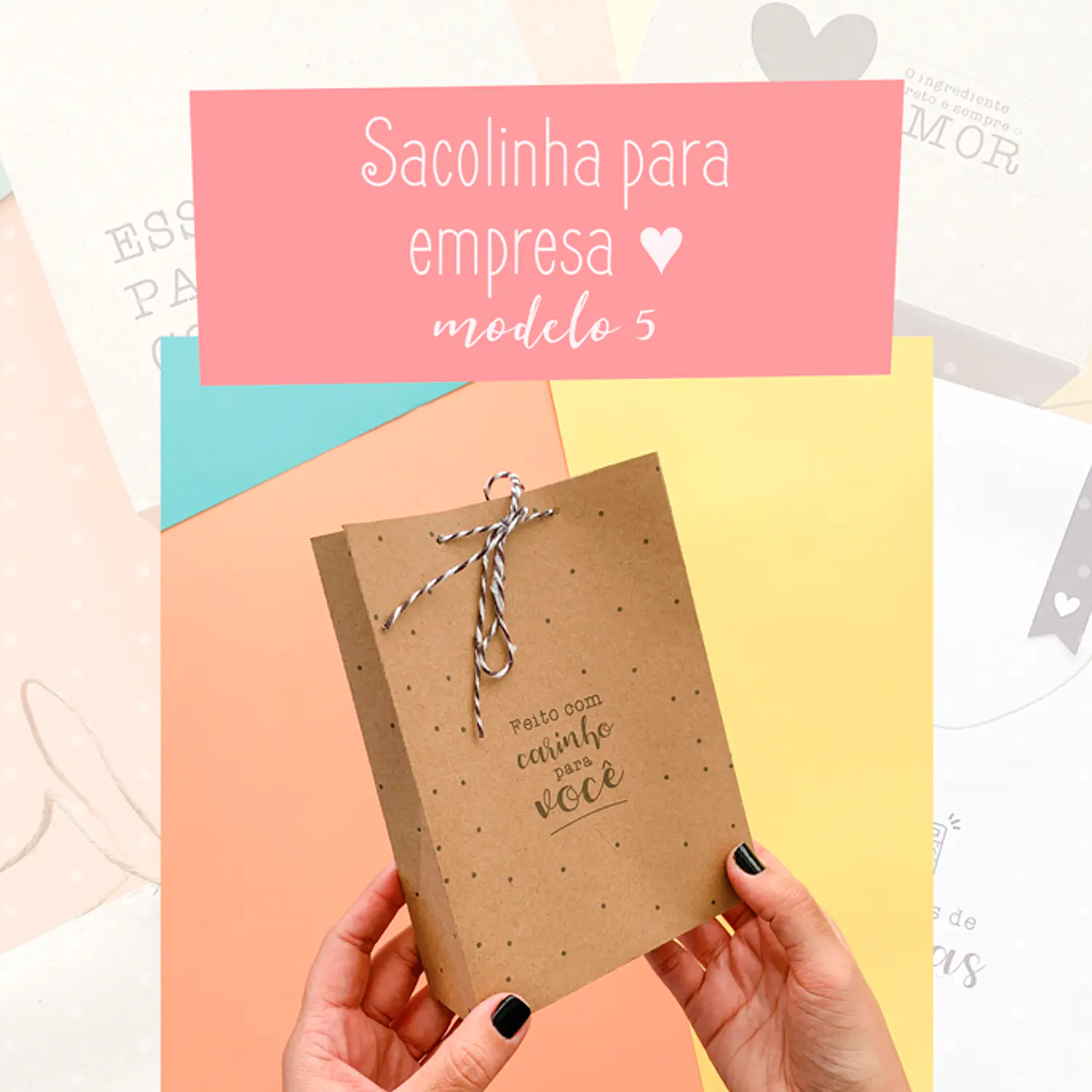 Arquivo Sacolinhas Para Empresa - Pdf e Png 2