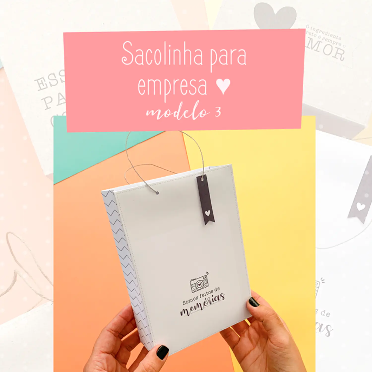 Arquivo Sacolinhas Para Empresa - Pdf e Png 4
